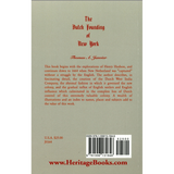 The Dutch Founding of New York back cover