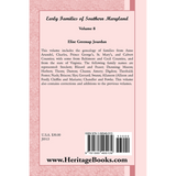 Early Families of Southern Maryland: Volume 8 back cover