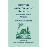 Surviving Cameron Parish Records, Loudoun County, Virginia: Tithable List of 1765