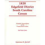 1820 Edgefield District, South Carolina Census