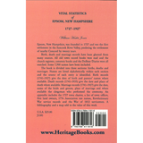 Vital Statistics of Epsom, New Hampshire, 1727-1927 back cover