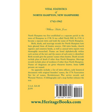 Vital Statistics of North Hampton, New Hampshire, 1742-1942 back cover