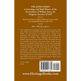 The Janes Family: A Genealogy and Brief History back cover
