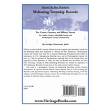 Beyond the Blue Mountain: Mahoning Township Records back cover