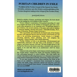 Puritan Children in Exile back cover