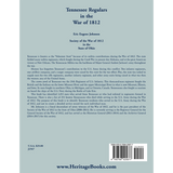 Tennessee Regulars in the War of 1812 back cover