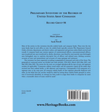 Preliminary Inventory of the Records of United States Army Commands, Record Group 98 back cover