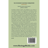 The Guidebook to Historic Germantown [Pennsylvania] back cover