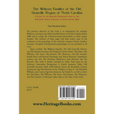 The Welborn Families of the Old Granville Region of North Carolina back cover