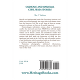 Curious and Unusual Civil War Stories back cover