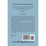 Colonial Pioneers of Virginia, Volume 2 back cover