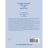 Forgotten Americans who served in the War of 1812 back cover