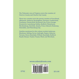 Early Settlers of Tidewater Virginia, Volume 3 back cover