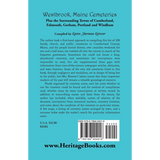 Westbrook, Maine Cemeteries; Plus the Surrounding Towns of Cumberland, Falmouth, Gorham, Portland and Windham back cover