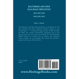 Baltimore and Ohio Railroad Employees 1842 and 1852, 1855 and 1857 back cover