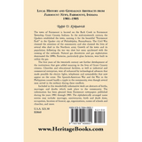 Local History and Genealogical Abstracts from the Fairmount News, 1901-1905 back cover