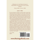 A History of the North Carolina Third Mounted Infantry Volunteers: March 1864 to August 1865 back cover