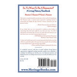 So, Ye Want To Be A Reenactor? A Living History Handbook back cover