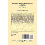 Publishments, Marriages, Births and Deaths from the Earlier Records of Gorham, Maine back cover