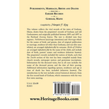 Publishments, Marriages, Births and Deaths from the Earlier Records of Gorham, Maine back cover