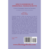 King's Handbook of Springfield, Massachusetts-A Series of Monographs, Historical and Descriptive back cover