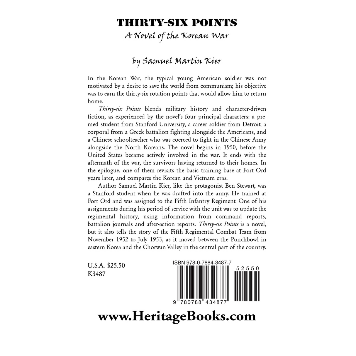 Thirty-Six Points back cover