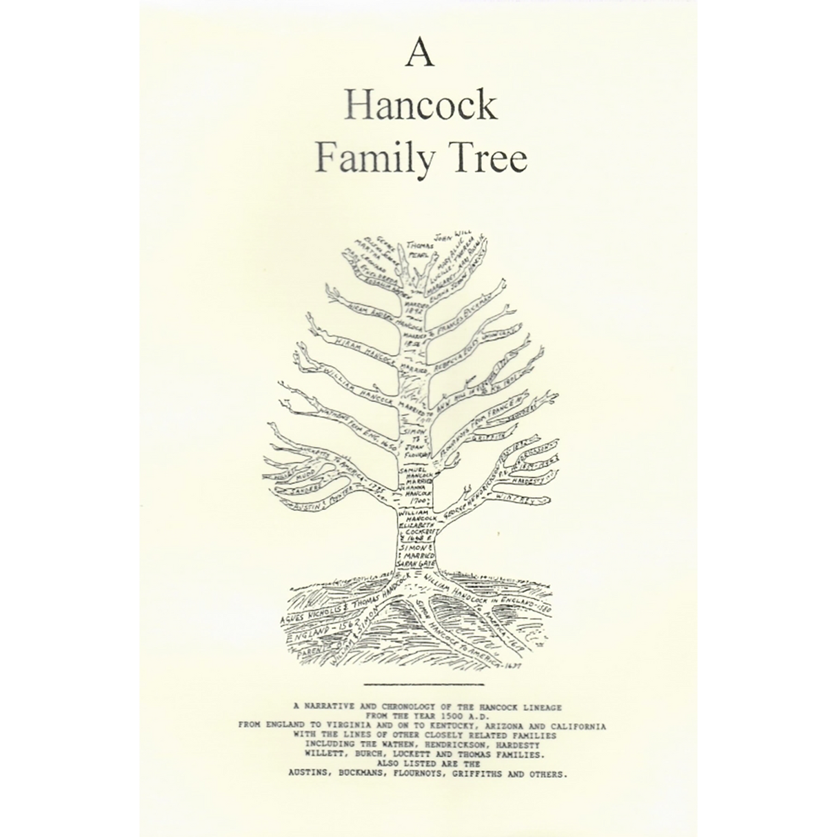 A Hancock Family Tree [paper]