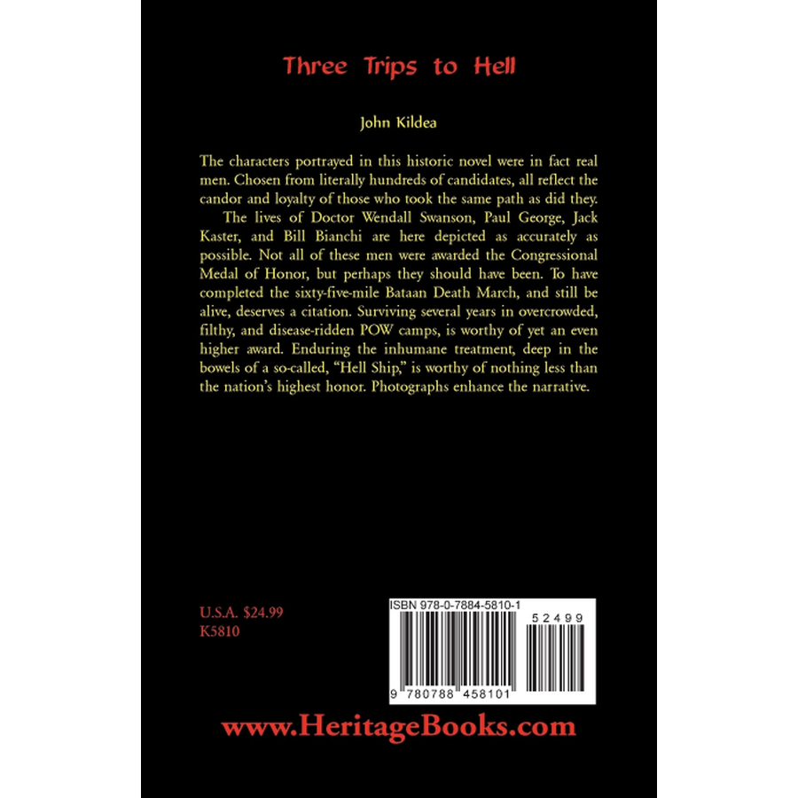 Three Trips to Hell back cover