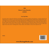 1900 Monroe County, Kentucky Census back cover