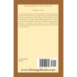 Seminole Indians of Florida: 1850-1874 back cover