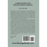 A Short History of the English Colonies in America back cover
