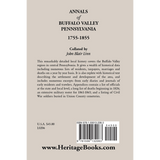 Annals of Buffalo Valley, Pennsylvania back cover