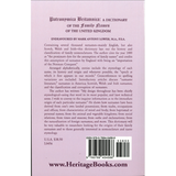 Patronymica Britannica: A Dictionary of the Family Names of The United Kingdom back cover