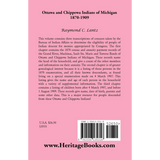 Ottawa and Chippewa Indians of Michigan, 1870-1909 back cover