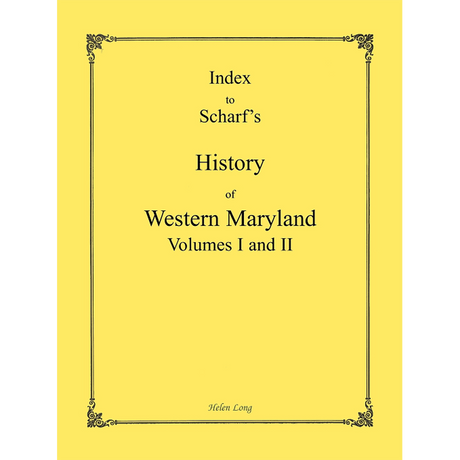 Index to the History of Western Maryland