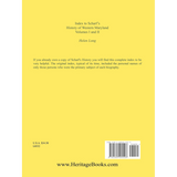 Index to the History of Western Maryland back cover