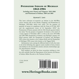 Potawatomi Indians of Michigan, 1843-1904, Including some Ottawa and Chippewa, 1843-1866, and Potawatomi of Indiana, 1869 and 1885 back cover