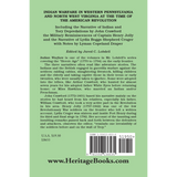 Indian Warfare in Western Pennsylvania and North West Virginia at the Time of the American Revolution back cover