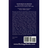 Instruments of Freedom: Deeds and Wills of Emancipation, Northampton County, Virginia, 1782-1864 back cover