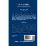 The Link Family, Antecedents and Descendants of John Jacob Link, 1417-1951 back cover