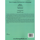 Lantz-Crossley, an Experience in Genealogy, 3rd edition: Part II, Volume V, Generation 10 back cover