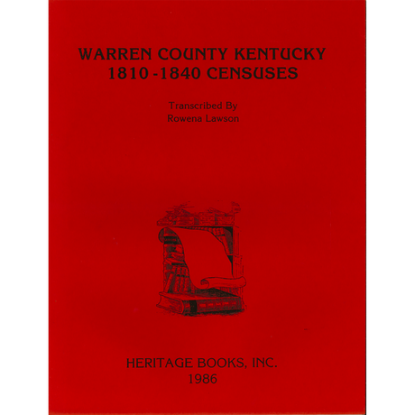 Warren County, Kentucky 1810-1840 Censuses