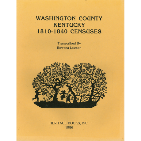 Washington County, Kentucky 1810-1840 Censuses