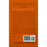 Personal and Family Names: A Popular Monograph on the Origin and History of the Nomenclature of the Present and Former Times back cover