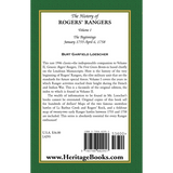 The History of Rogers' Rangers, Volume 1: The Beginnings, January 1755-April 6, 1758 [paper] back cover