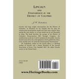 Lincoln and Emancipation in the District of Columbia back cover