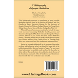 A Bibliography of Georgia Methodism back cover