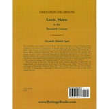 Taken from the Ground: Leeds, Maine in the Twentieth Century back cover
