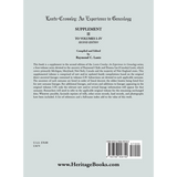 Lantz-Crossley an Experience in Genealogy: Supplement II to Volumes I-IV Second Edition back cover
