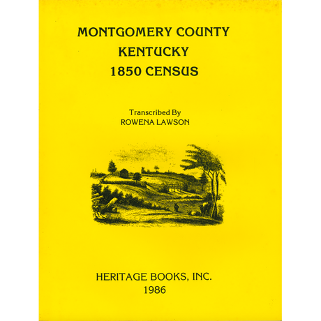 Montgomery County, Kentucky 1850 Census